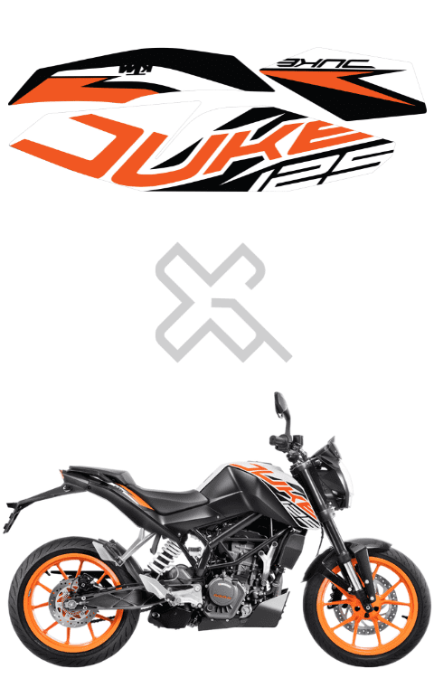 Duke 125 Sticker | Duke 125 Graphics